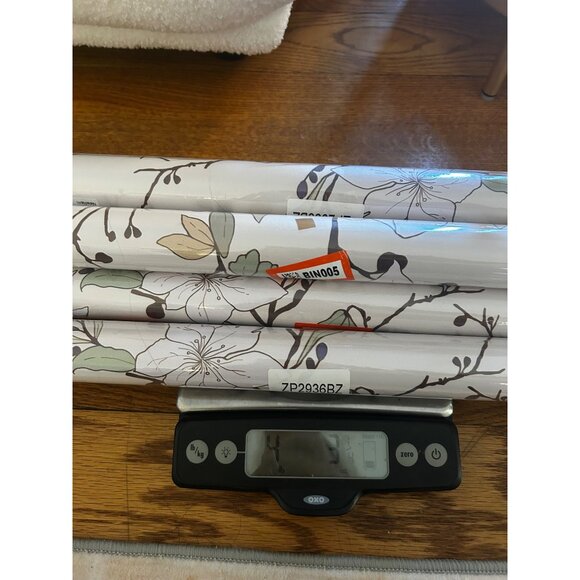 New Beige Peel Stick Wallpaper Boho Floral Lot Of 6 Rolls Botanical Cottage - Picture 9 of 12